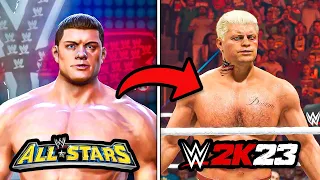 Hitting a Cross Rhodes in EVERY WWE Game!