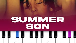 Texas - Summer Son (piano tutorial)