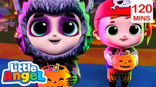 Trick or Treat Halloween Song | Little Angel Halloween Cartoons | Moonbug Halloween for Kids