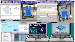 TIA Portal V18 connect with factory IO PID control simulation without PLCs