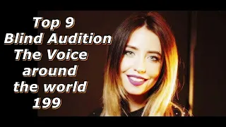 Top 9 Blind Audition (The Voice around the world 199)