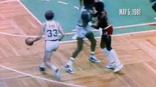 This Date in History - Larry Bird's Incredible Mid-Air Switch (5/5/81)