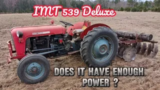 Trying to DISC with this WORN-OUT TRACTOR.              IMT 539 DELUXE