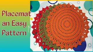 How to Crochet Placemat Easy Tutorial | #placemat