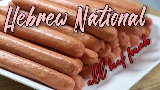 How to make Hebrew National all beef franks at home