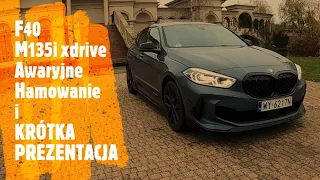 BMW M135i XDRIVE F40 | PREZENTACJA | AWARYJNE HAMOWANIE | Adam i Kamil Kunc