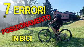 7 errori di posizionamento in bici