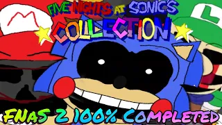 Five Nights at Sonic's Collection: FNaS 2 Playthrough 100% Completed | FreddyGamePlayer