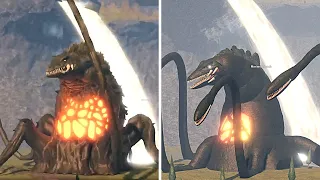 BIOLLANTE NEW e OLD *new teaser VS remake cena* em Kaiju Universe