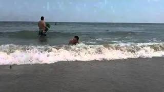 Grandpa Bob surfing