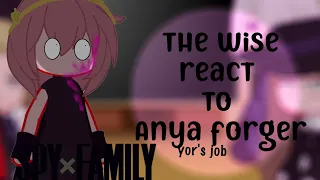 The Wise react to Anya forger as assasin || Yor forger job || Spy x family react