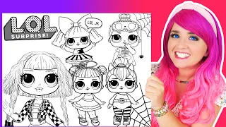 Coloring L.O.L. Surprise! Dolls Halloween Coloring Pages | Markers & Pencils