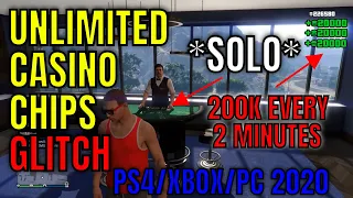 *SOLO UPDATED* UNLIMITED CASINO CHIPS GLITCH!! 200K EVERY 2 MINS! - GTA 5 ONLINE CHIPS (XBOX/PS4/PC)