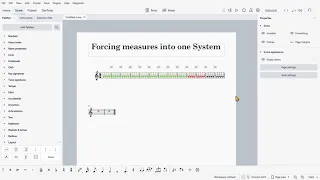 MuseScore 4.1 | Forcing Measures to fit into one System