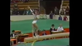 1980s Balance Beam Gymnastics Montage