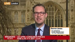UK Labour's Darren Jones: 'It is Not Game Over for High Inflation'