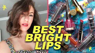 The BEST BRIGHT LIP PRODUCTS! (W/ lip swatches!) | Jamie Paige