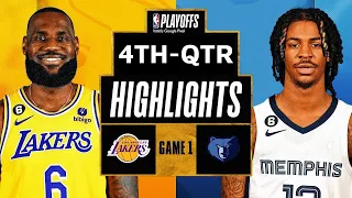 Los Angeles Lakers vs Memphis Grizzlies Highlights 4th-QTR | 2023 Playoffs: West 1st Round - Game 1