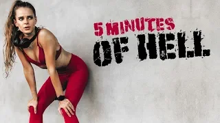 BRUTAL Advanced HIIT Cardio Workout (5 MINUTES OF HELL)