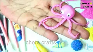 Octopus Clay Tutorial | Clay Toys Making For Kids | Polymer Clay Tutorial | chota crafts | crafs