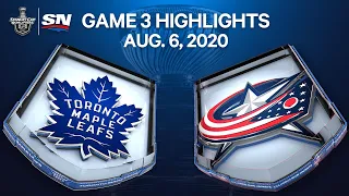 NHL Highlights | Maple Leafs vs. Blue Jackets, Game 3 – Aug. 06, 2020