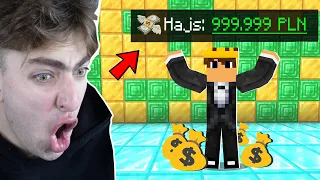 CHEATY na 999.999 PLN na MONEY SMP ZENCIAKA! 😱 Minecraft