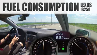 Lexus IS250: Highway Fuel Consumption Test ( 80, 100, 130, 150kph )