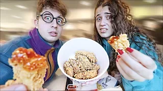 Hermanos 24 HORAS COMIENDO en KFC!! (un restaurante diferente cada día)