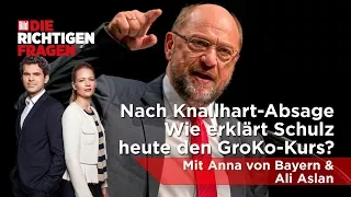 Nach Knallhart-Absage - Wie erklärt Schulz heute den GroKo-Kurs? BILD stellt „Die richtigen Fragen“!