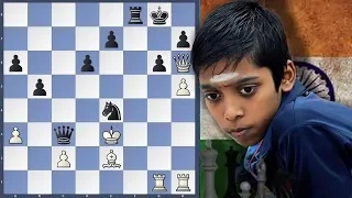 The Prodigy Plays The Master| Praggnanandhaa vs Anand | Tata Steel Indian Blitz 2018