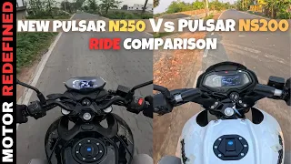 Finally Bajaj Pulsar N250 New Model 2024 Vs Pulsar NS200 Ride Comparison Is Here | N250 Best??