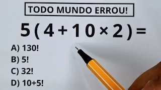 5 (4 + 10 × 2) =❓️