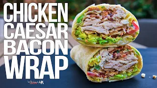 Chicken Caesar Salad Wrap | SAM THE COOKING GUY 4K