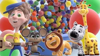 Ball Pit Color Song Show | Learn Colors and Animals | 3D Rhymes