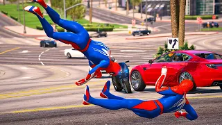 GTA 5 Ragdolls Spiderman Compilation #3 (Euphoria Physics, Fails, Jumps, Funny Moments)