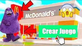 HICE MI PROPIO JUEGO DE GRIMACE SHAKE‼️🏡 | ROBLOX| *leer desc*