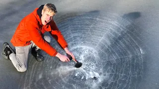 VUURWERK ONDER IJS