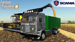 Farming Simulator 19 - SCANIA 113H Grain Truck Transporting Wheat From The Field
