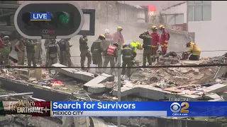 Rescuers Frantically Search Mexico City Rubble For Survivors