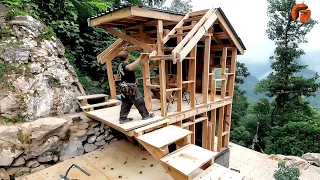 Man Builds a Dream House | Start to Finish Build by @my_off-grid_story