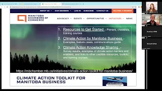 Climate Action Toolkit for Business Launch Webinar