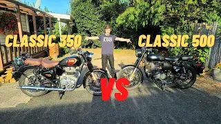 ROYAL ENFIELD CLASSIC 350 VS CLASSIC 500 | Does The New Kid On The Block Hold Up?