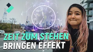 Zeit zum Stehen bringen Effekt |Wondershare Filmora 12 Tutorial