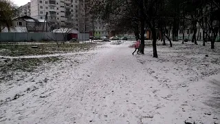 Второй снег в Житомире) 14.01.2021