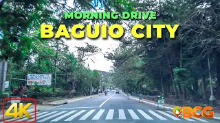 Drive Around Baguio City | 4K Morning Drive Around Baguio City