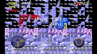 Sonic Forever Cartoon Mayhem: Scrap Brain Zone and ending (Knuckles) ft. I Am Tired Zone