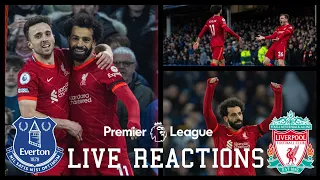 REDS HIT EVERTON FOR 4 AT GOODISON! Everton 1-4 Liverpool FC, LIVE Fan Reactions!