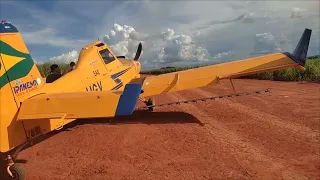 avião agrícola pulverização, abastecimento..