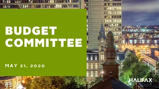 Budget Committee - Virtual Meeting - May 21, 2020