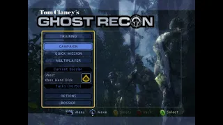 Xbox Ghost Recon - Main Menu